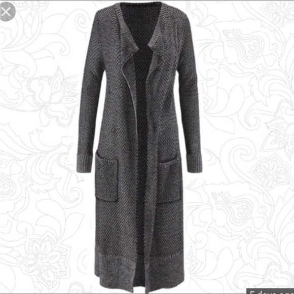 CAbi Sweaters - Cabi Lara Cardigan Sweater Duster Gray Charcoal 3166